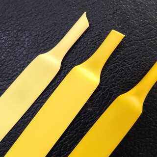 淡黄色，浅黄色，深黄色热缩管定做，UL黄色热缩管现货图片