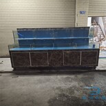大灣區海鮮池超市生鮮魚池,肇慶市海鮮市場玻璃魚池海鮮魚池清洗消毒圖片2
