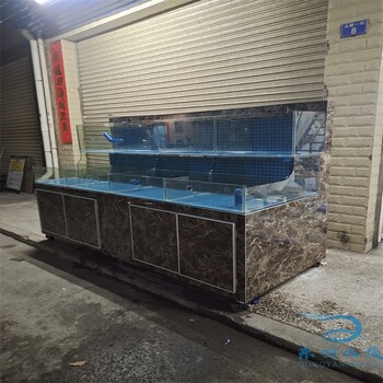 香港玻璃海鲜鱼池海鲜鱼池制作图片,酒店海鲜池
