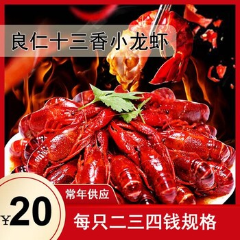 十三香调味虾优惠良仁十三香小龙虾234钱规格活动价20元每盒2021年十一期间正常发货
