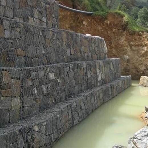 热镀锌河道护坡铅丝石笼河道治理护砌铅丝石笼