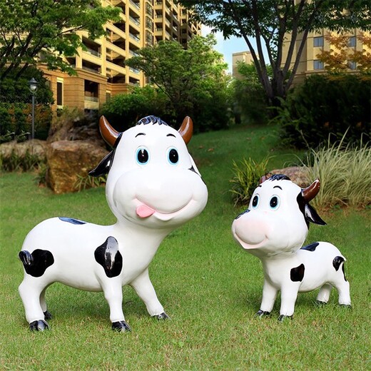 北京奶牛雕塑公司,卡通奶牛雕塑