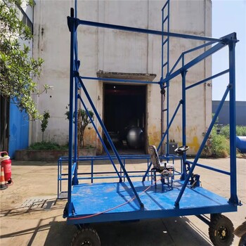 河南厚榮橋梁外側(cè)施工臺車,橋梁排水管安裝吊籃