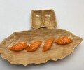 壹粵哥哥火鍋餐具,定制竹木紋火鍋密胺餐具，烤肉盤子套裝價格