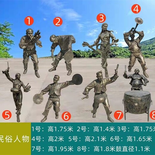 重慶民間藝術雕塑廠家直供,民俗人物雕塑
