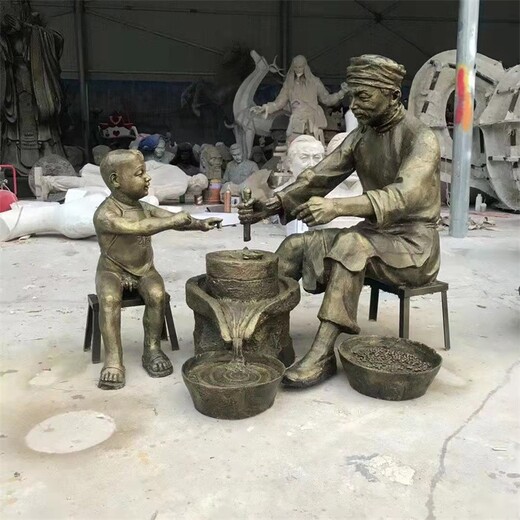 山东民间艺术雕塑加工厂家,民俗人物雕塑