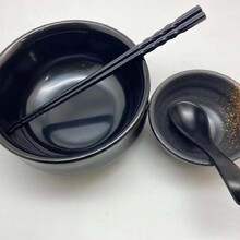 上海全新黑色加厚密胺拉面手工面碗餐具设备,加厚加重密胺手擀面碗