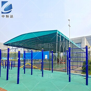 淮南电动伸缩球场挡雨棚免费设计,按需定制