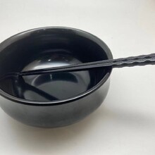 上海新款壹粤哥哥黑色加厚密胺拉面手工面碗餐具,面碗牛肉面碗