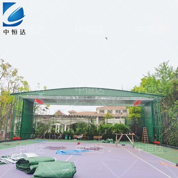 桂林电动推拉球场挡雨棚签订合同