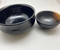 環保黑色加厚密胺拉面手工面碗餐具型號,加厚加重密胺手搟面碗