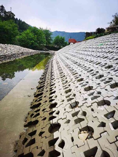 黔东南黄平县生态护坡砖厂家,铰链式护坡