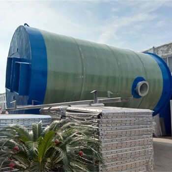 阿勒泰污水提升泵站,玻璃钢自动泵站