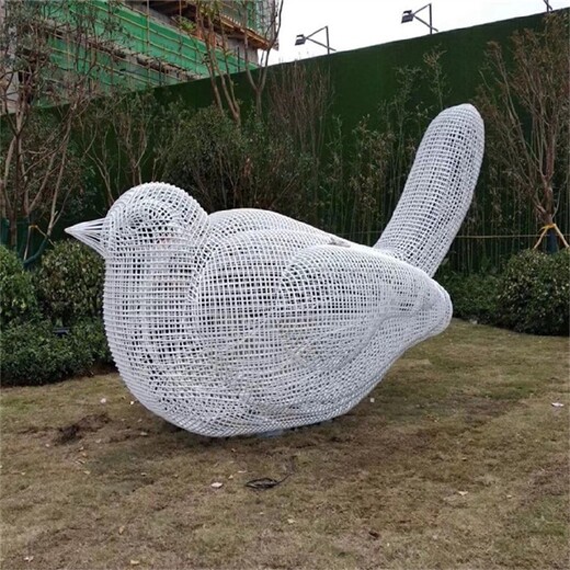 唐韵不锈钢镂空小鸟雕塑,贵州不锈钢小鸟雕塑造价