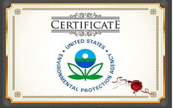 餐具消毒器EPA认证要求,EPA证书图片1