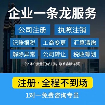 天津市津南区记账公司代理记账报税服务