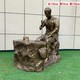 制茶人物雕塑圖