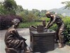 天津制茶人物雕塑作品,制茶过程雕塑