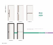 白银新款铝木门,极简门图片1