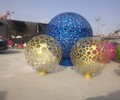 天津鏤空球雕塑現貨批發,金屬球雕塑