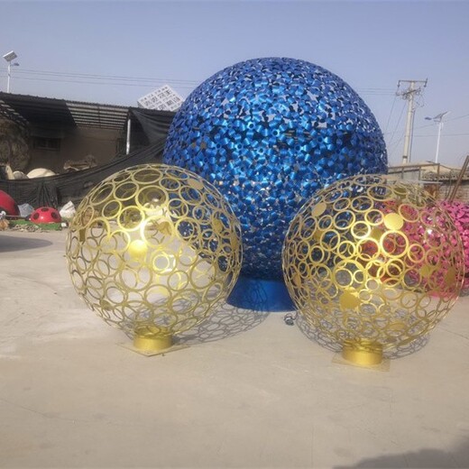 廣東鏤空球雕塑廠家直供