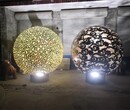 江西鏤空球雕塑制作廠家,不銹鋼圓球雕塑圖片