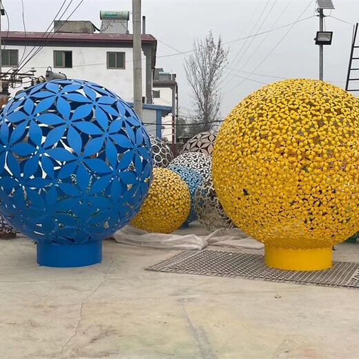 304不锈钢镂空球雕塑,不锈钢圆球雕塑