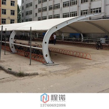 广州程诺钢架构材料加工,广东中山民众承接膜结构停车棚工程