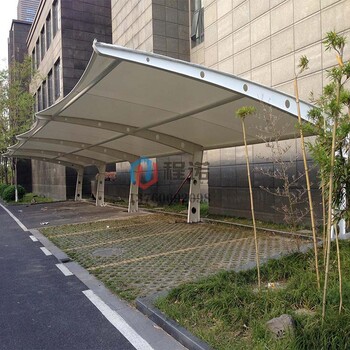 广州程诺膜结构电动车棚,河北张北定制膜结构停车篷