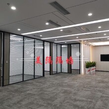 東莞鳳崗鎮電動百葉玻璃隔斷,辦公室中空玻璃百葉隔斷圖片