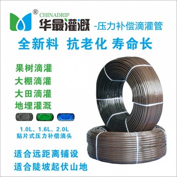 濟南蘋果灌溉果樹滴灌防虹吸地埋壓力補償式滴灌管機構認證質量