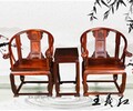 圈椅優美造型王義紅木交趾黃檀禪椅,王義紅木圈椅瑰麗多彩