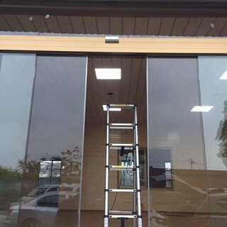 泉州石狮市热门玻璃感应门自动门作用,自动感应平移玻璃门图片2