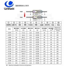 不可恢复型超温保护器UMI日本内桥热熔断体LE124