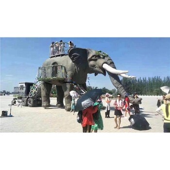 活動道具巡游機(jī)械大象出租公司全國巡展