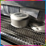 拉伸铝锅除油超声波清洗机通过式喷淋清洗线ht-2397