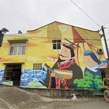 松江城市市政文化墙画彩绘报价