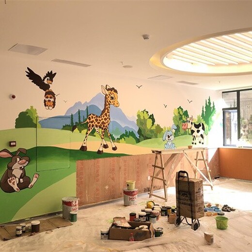 黄浦游乐场外墙涂鸦文化墙设计车库艺术涂鸦彩绘壁画设计公司
