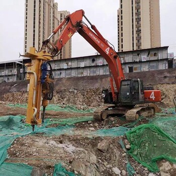 广州挖机改装钻孔劈裂一体机租赁