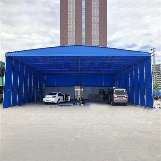杭州伸缩雨棚包上门安装,大型伸缩雨棚厂家