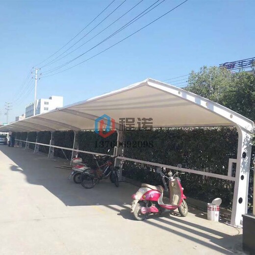 广州程诺电动车雨篷,北辰全新自行车停车棚