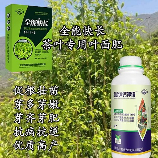 茶叶为峰肥业茶叶叶面肥催芽灵,茶树水溶肥