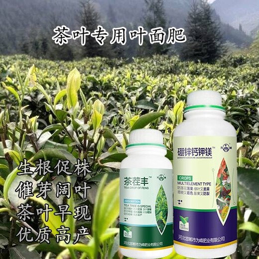 为峰肥业茶树水溶肥,茶树茶叶叶面肥茶叶高产素