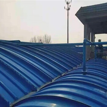玻璃钢厂家生产污水池盖板,拱形集气罩一平价格