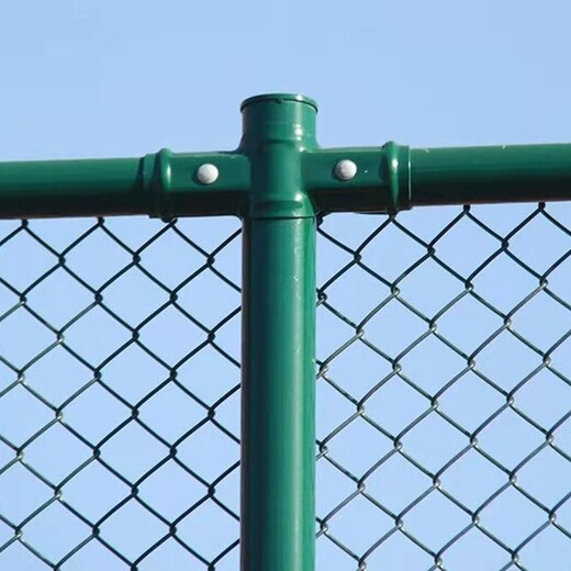 鑫旺丰墨绿色篮球场围网,临沂喷塑篮球场围网规格材质
