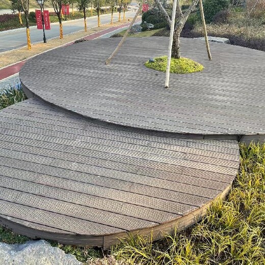 松江定制塑木地板圆孔14025,木塑地板
