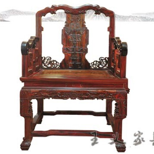老挝交趾黄檀家具,实木家具制造王义红木大红酸枝家具样式优雅