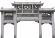 阳泉芝麻白石雕牌坊款式定制安装2022已更新图片1