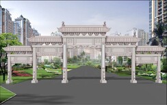 阳泉芝麻白石雕牌坊款式定制安装2022已更新图片2