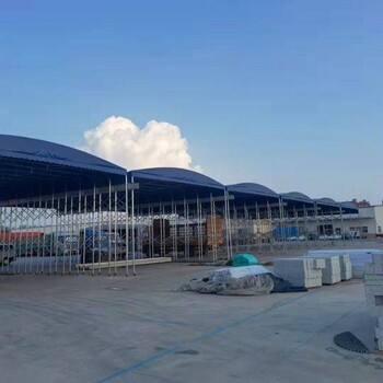 鑫玉建多顏色q235大型倉庫雨棚移動活動篷電動推拉蓬